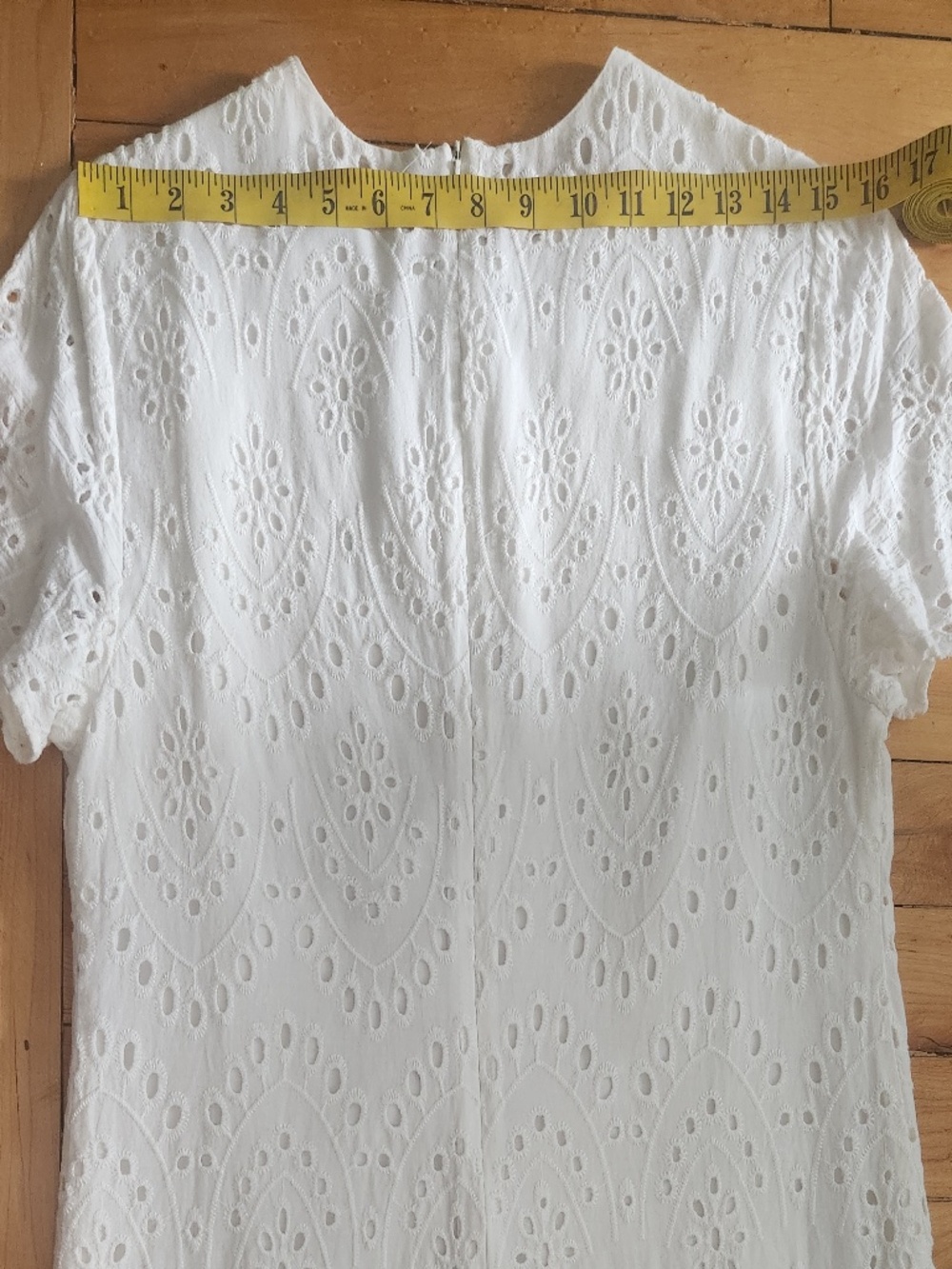 Embroidered Mini Shift Dress - Picture 8 of 8